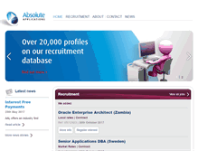 Tablet Screenshot of absolute-applications.com